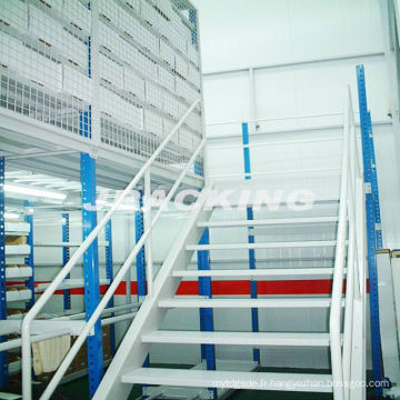 Plancher mezzanine de stockage surélevé modulaire à plusieurs niveaux